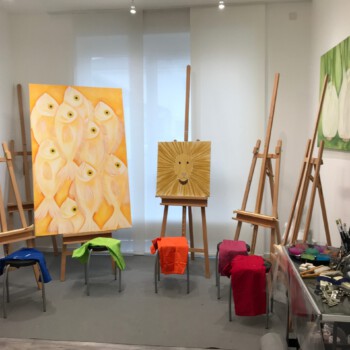 Malen auf Leinwand