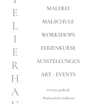 JAC GROHS - ATELIERHAUS Jac Grohs - Schild MANUFAKTUR & ATELIERHAUS